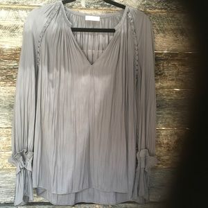 Beautiful Ramy Brook Blouse with  metal accents
